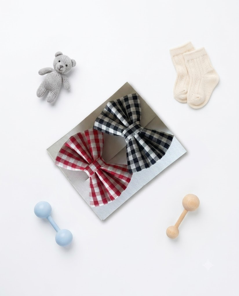 Checkered Charm Bows
