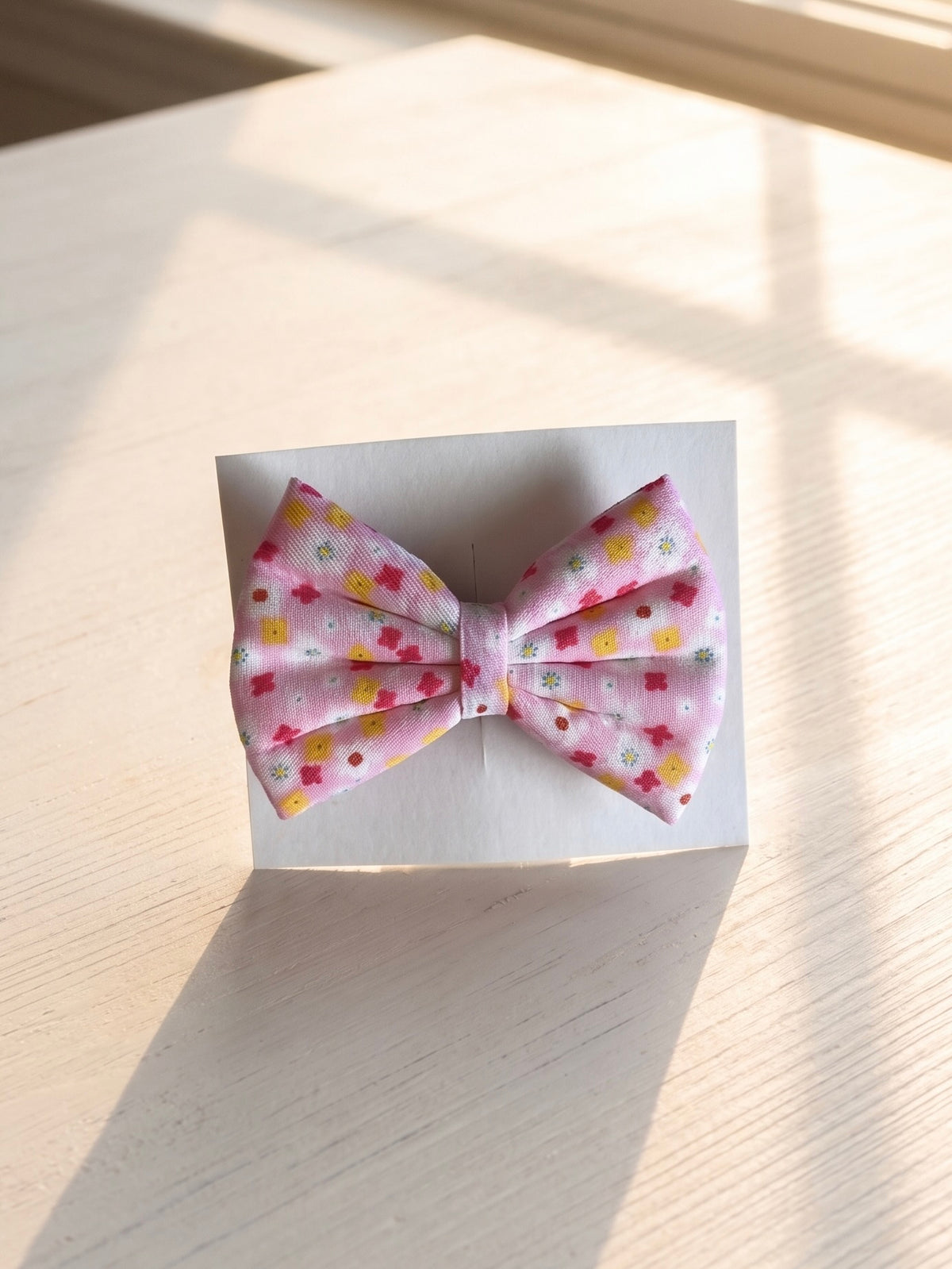 Medium Bow-Pink Floral