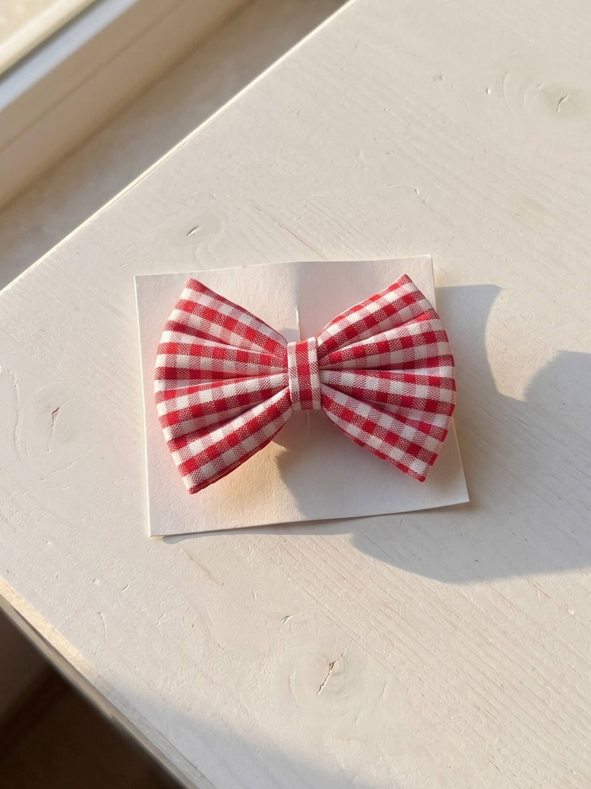 Medium Bow-Red Checks
